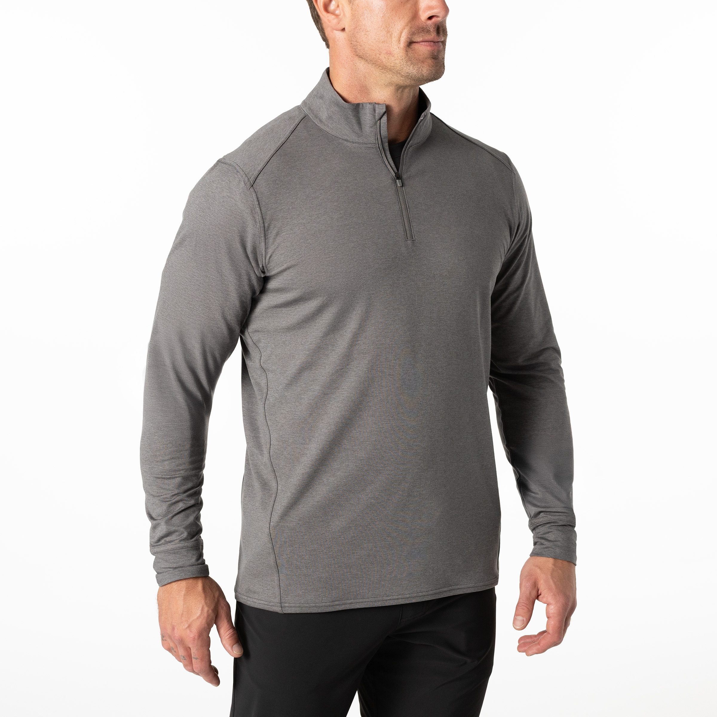 Men's Apollo Half Zip - Heather Cool Gray / Small